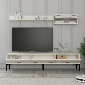 TV skrinka / Obývacia stena Lyon 2 - Cream, Black