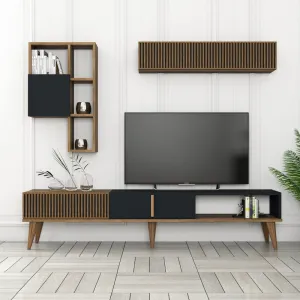 TV skrinka / Obývacia stena Milan TV - Walnut, Anthracite