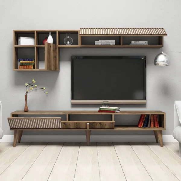 TV skrinka / Obývacia stena Milan - Walnut