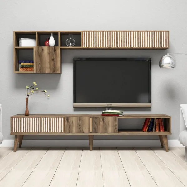 TV skrinka / Obývacia stena Milan - Walnut