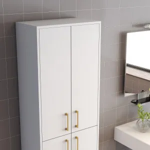 Viacúčelová skrinka Berlin A - White, Gold