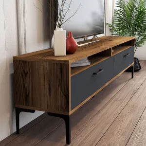 TV skrinka / Obývacia stena Istanbul - Walnut, Anthracite
