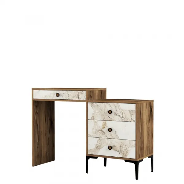 Toaletný stolík Lizbon 552 - Walnut, White