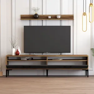 TV skrinka / Obývacia stena Istanbul - Walnut, Anthracite