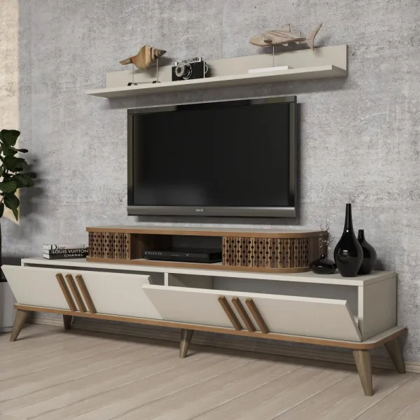 TV skrinka / Obývacia stena Eylül - Cream