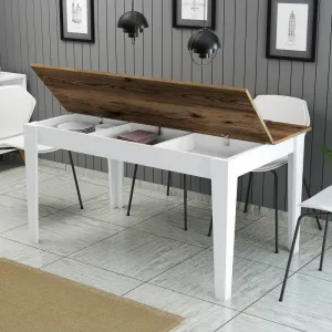 Jedálenský stôl Milan 520 - Walnut, White