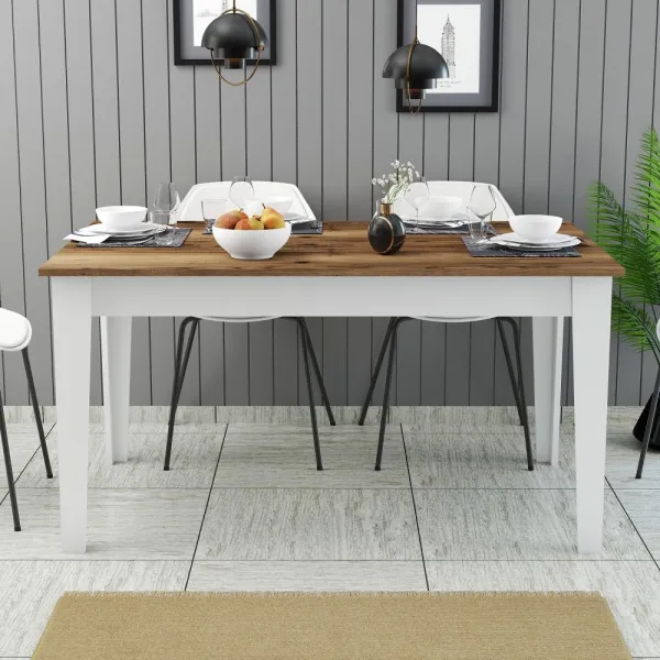 Jedálenský stôl Milan 520 - Walnut, White