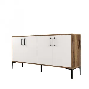 Konzolový stolík Kiev 160 - Walnut, White