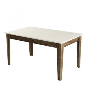 Jedálenský stôl Milan 517 - Walnut, Cream