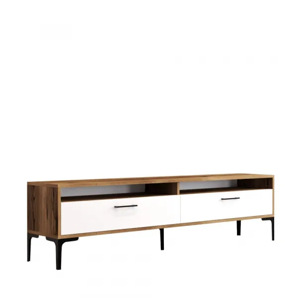 TV stolík Istanbul 2 - Walnut White