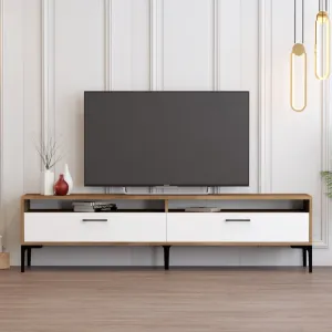 TV stolík Istanbul 2 - Walnut White
