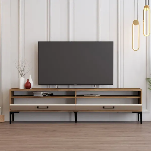 TV stolík Istanbul 2 - Walnut Cream