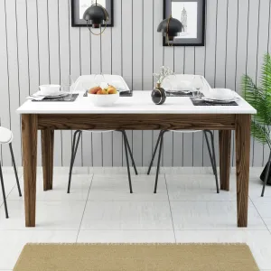 Jedálenský stôl Milan 514 - Walnut, White