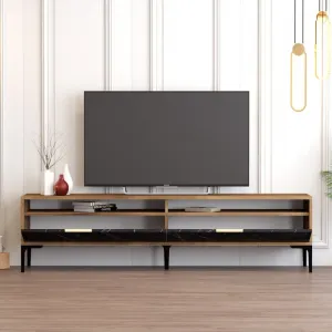 TV stolík Istanbul 2 - Walnut Black Marble