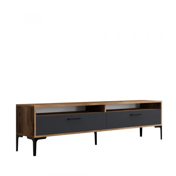 TV stolík Istanbul 2 - Walnut Anthracite