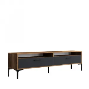 TV stolík Istanbul 2 - Walnut Anthracite