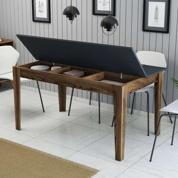 Jedálenský stôl Milan 513 - Walnut, Anthracite