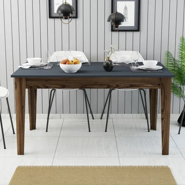 Jedálenský stôl Milan 513 - Walnut, Anthracite
