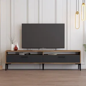 TV stolík Istanbul 2 - Walnut Anthracite