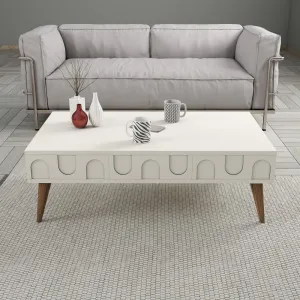 Konferenčný stolík Lyon 34 - Cream, Walnut