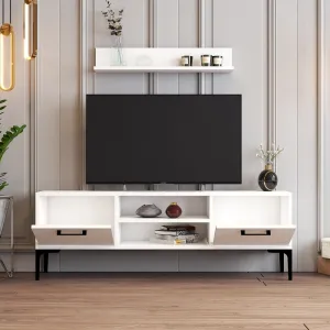 TV skrinka / Obývacia stena Riga - White