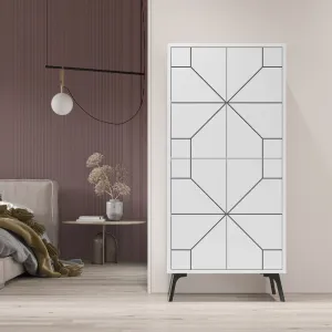 Viacúčelová skrinka Dune - White