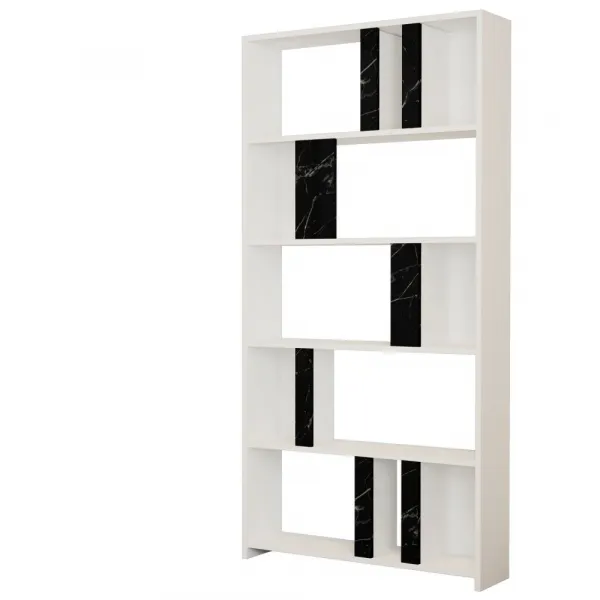 Knižnica Lima - White, Black Marble