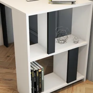 Písací stôl Lima - White, Anthracite