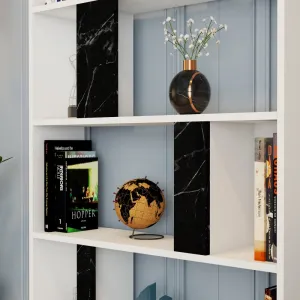 Knižnica Lima - White, Black Marble