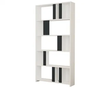 Knižnica Lima - White, Anthracite