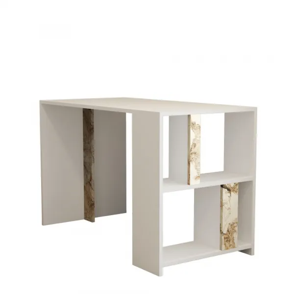 Písací stôl Lima - White Marble