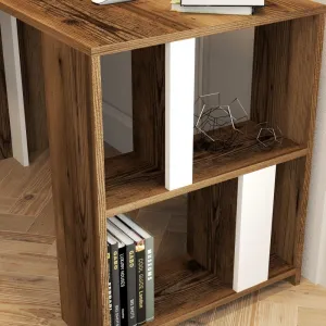 Písací stôl Lima - Walnut, White