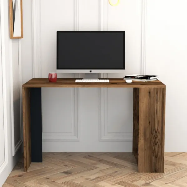 Písací stôl Lima - Walnut, Anthracite