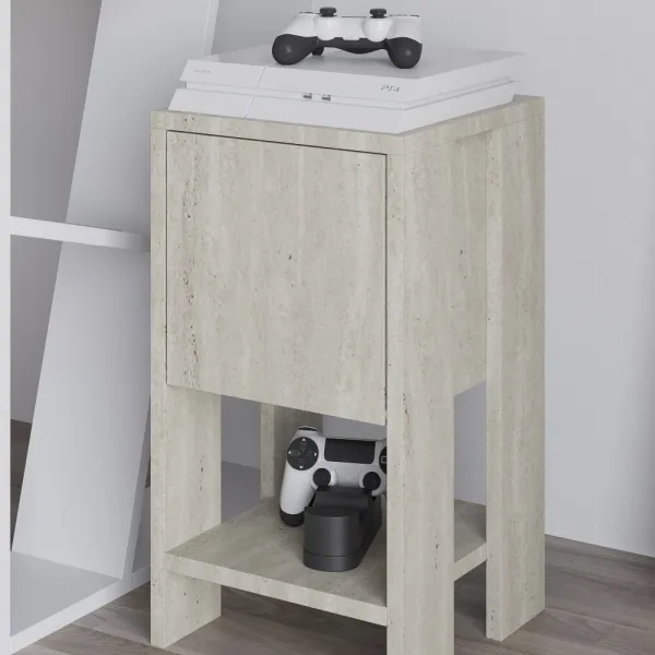 Nočný stolík Ema - Travertine