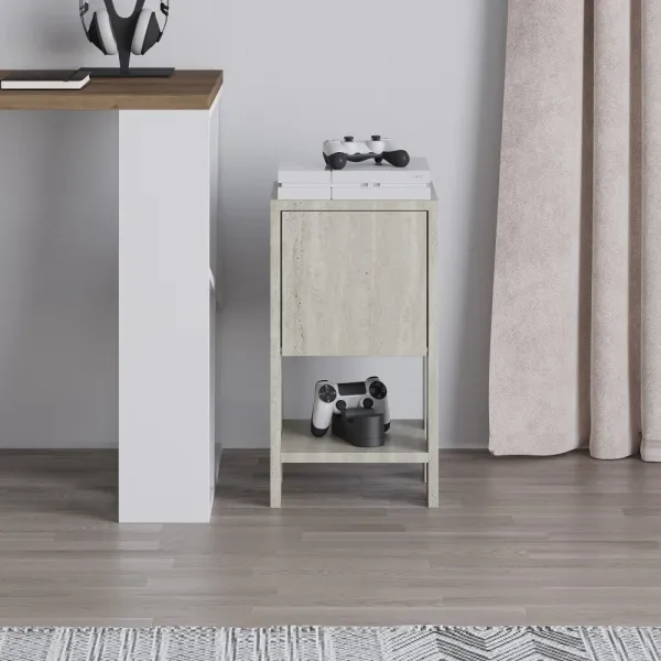 Nočný stolík Ema - Travertine