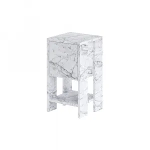 Nočný stolík Ema - Carrara Marble
