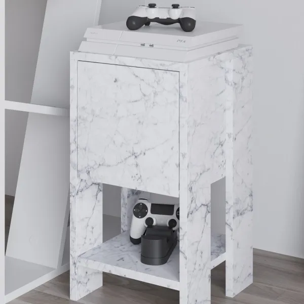Nočný stolík Ema - Carrara Marble