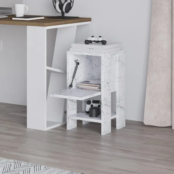 Nočný stolík Ema - Carrara Marble