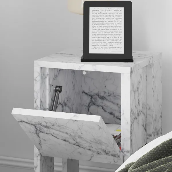 Nočný stolík Ema - Carrara Marble