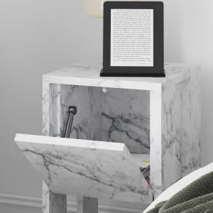 Nočný stolík Ema - Carrara Marble