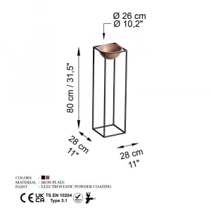 Dekoratívny kvetináč GED-020-B