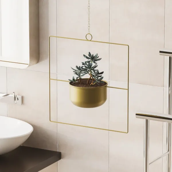Dekoratívny kvetináč Pandantif - Gold