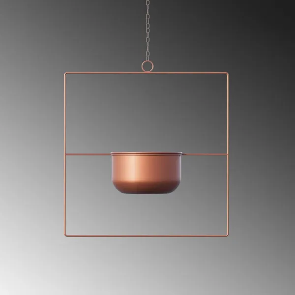 Dekoratívny kvetináč Pandantif - Copper
