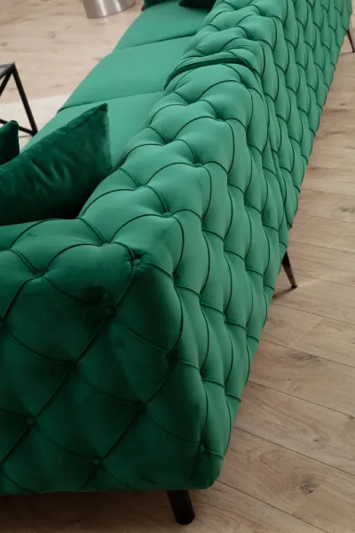Rohová sedacia súprava / Rohová pohovka Como Left - Green