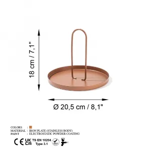 Dekoratívny kovový doplnok Sımı-A - Copper