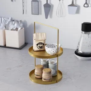 Dekoratívny kovový doplnok Tılos-B - Gold