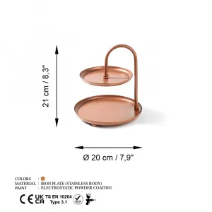 Dekoratívny kovový doplnok Kormen-A - Copper