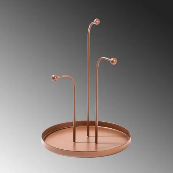 Dekoratívny kovový doplnok Leros-A - Copper