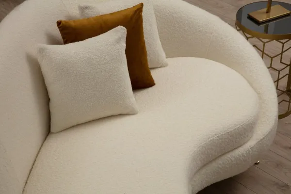 Trojmiestna pohovka Eses - Cream Bouclett