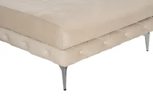 Rohová sedacia súprava / Rohová pohovka Como Eco Left - Beige